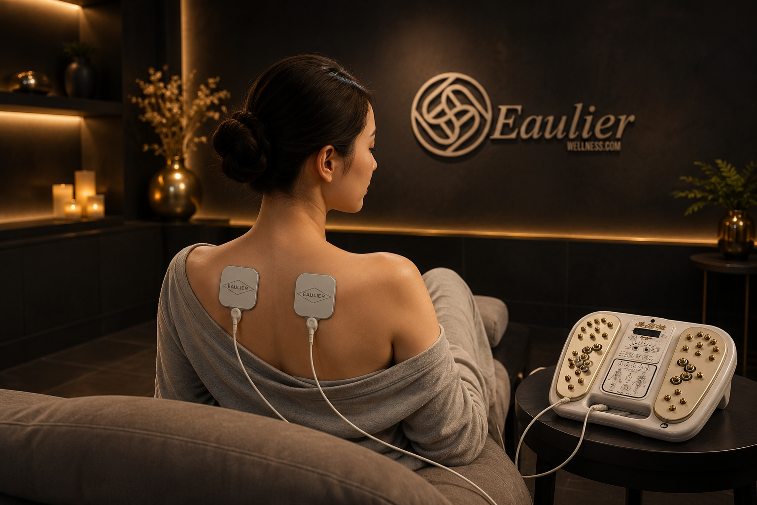 BioMeridian AccuPad needle-free targeted pad session at Eaulier Wellness